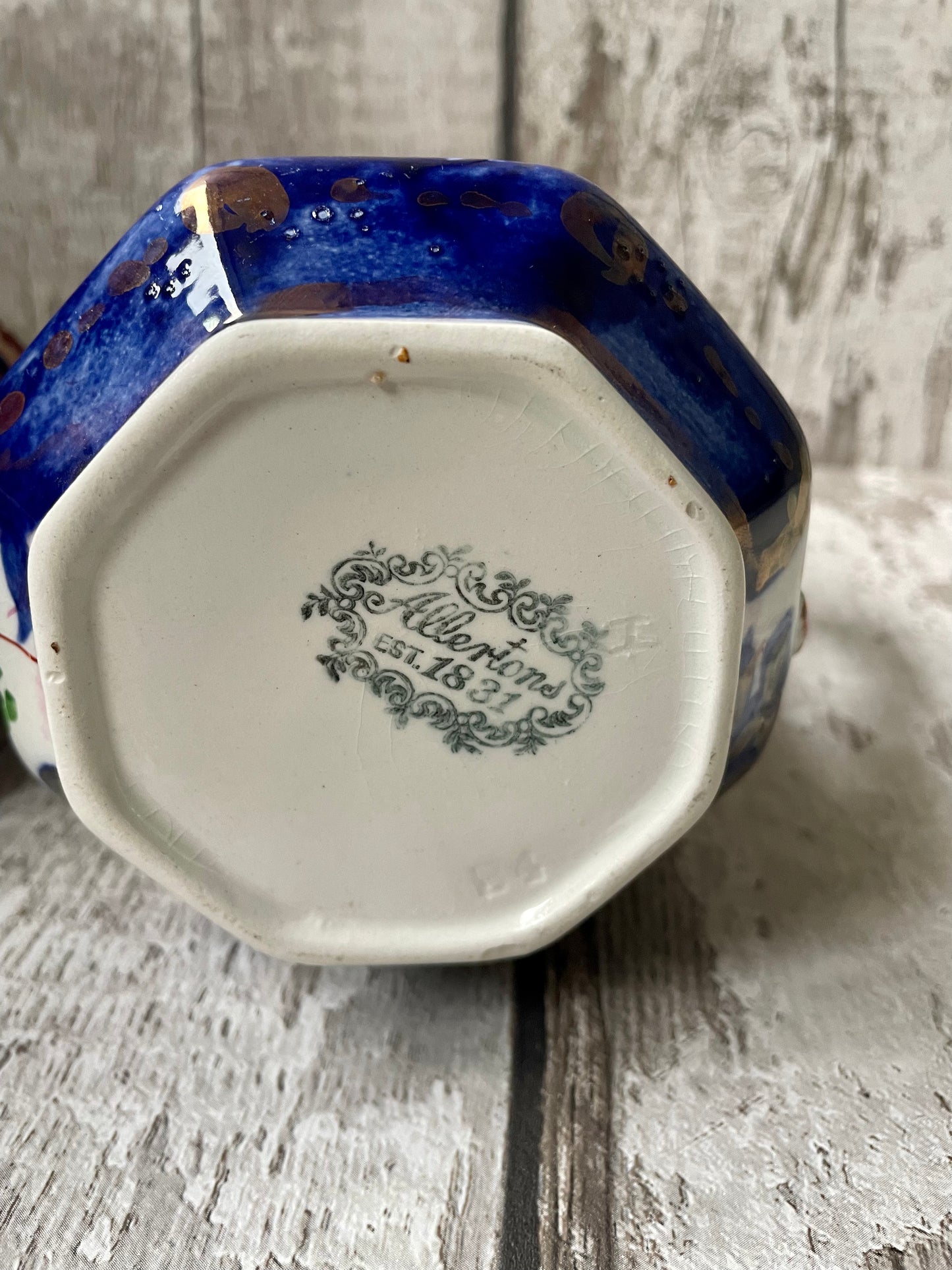 Allertons Gaudy Welsh Jug Smaller