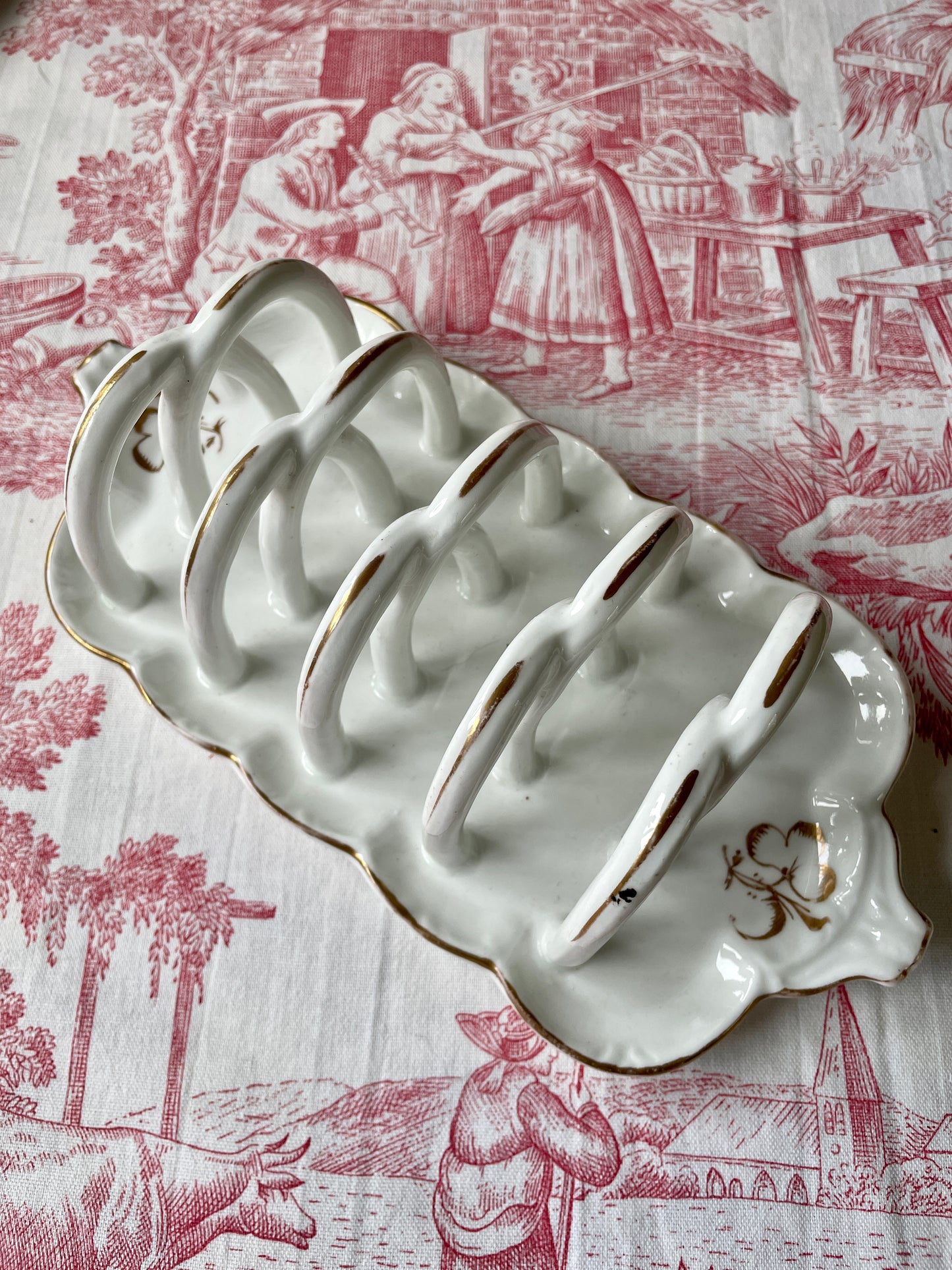 Antique Porcelain Toast Rack