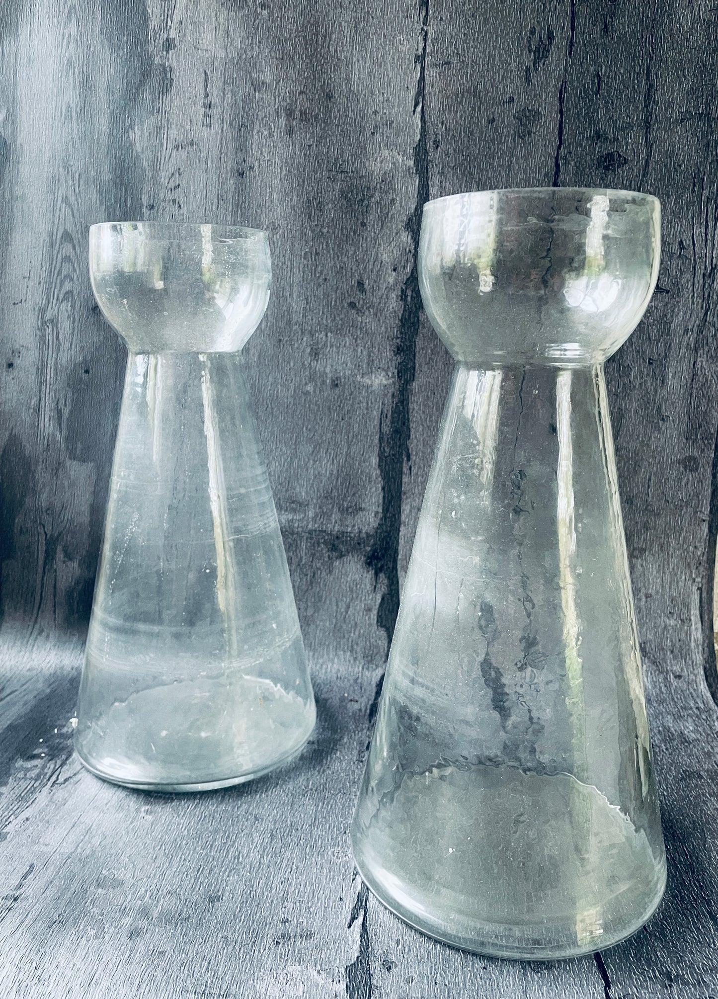 Large Hyacinth Glass Vase