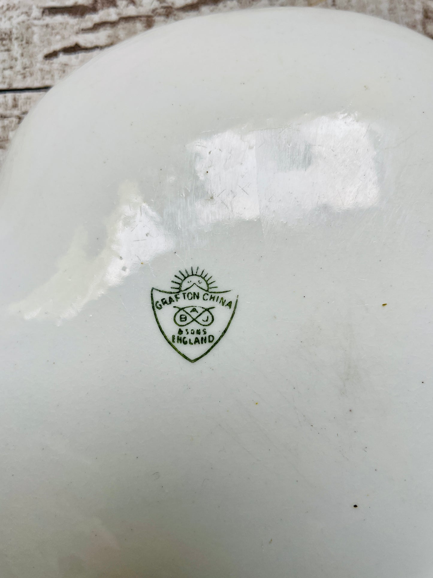 White Grafton Antique Serving Dish with Handle