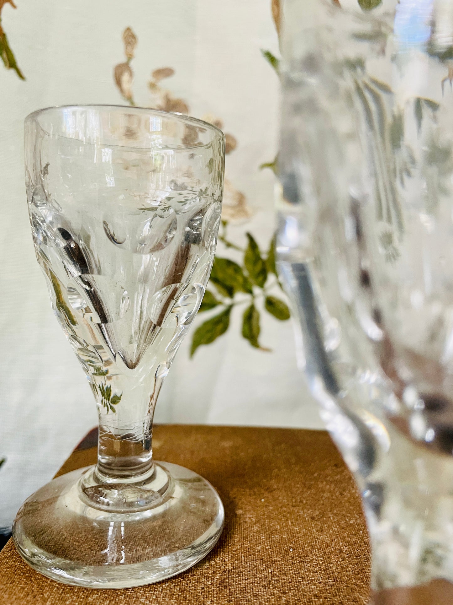 Set of 19th C Dimpled Glasses