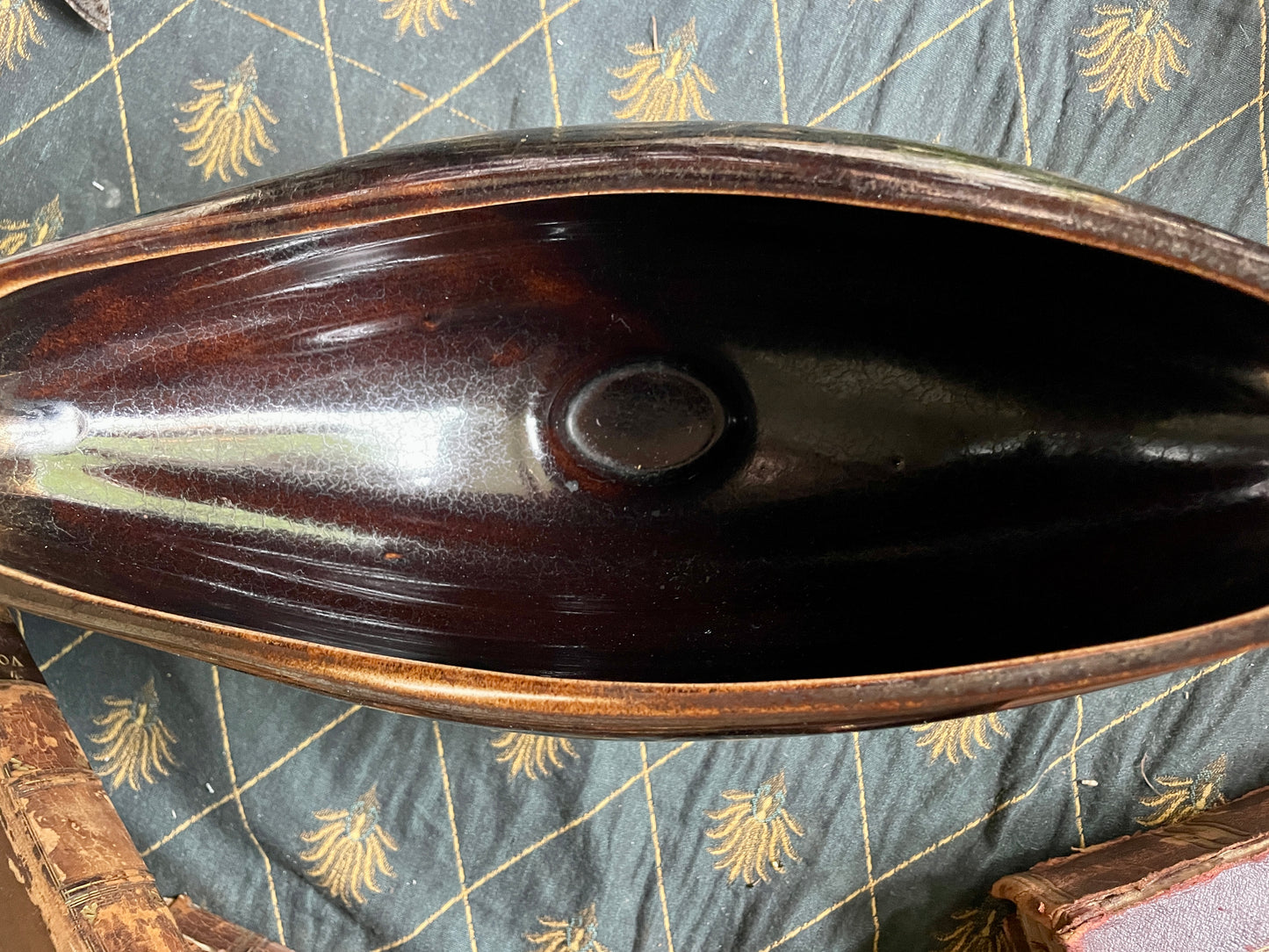 Dartmouth Pottery Mid Century Bronze Lustre Mantle Vase