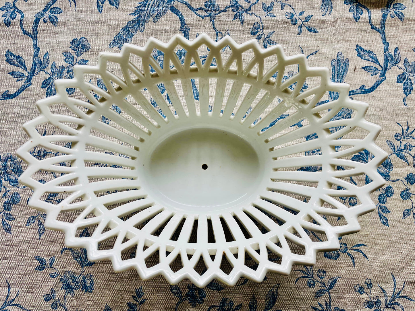 Elegant White Ceramic Decorative Bowl