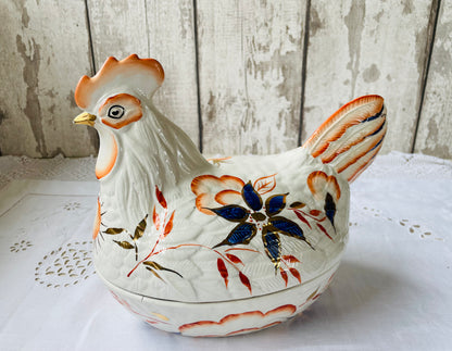 Price Kensington Vintage Hand Painted Hen Egg Holder