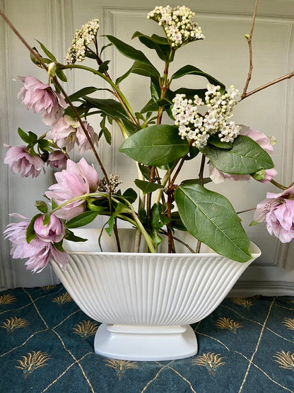 Wedgwood Moonstone Ribbed Mantle Vase