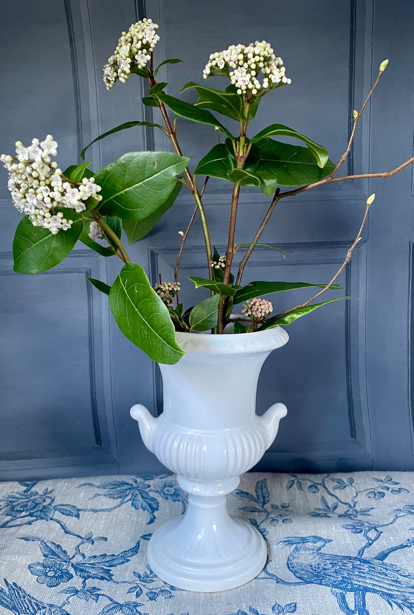 Dartmouth White Glazed Urn
