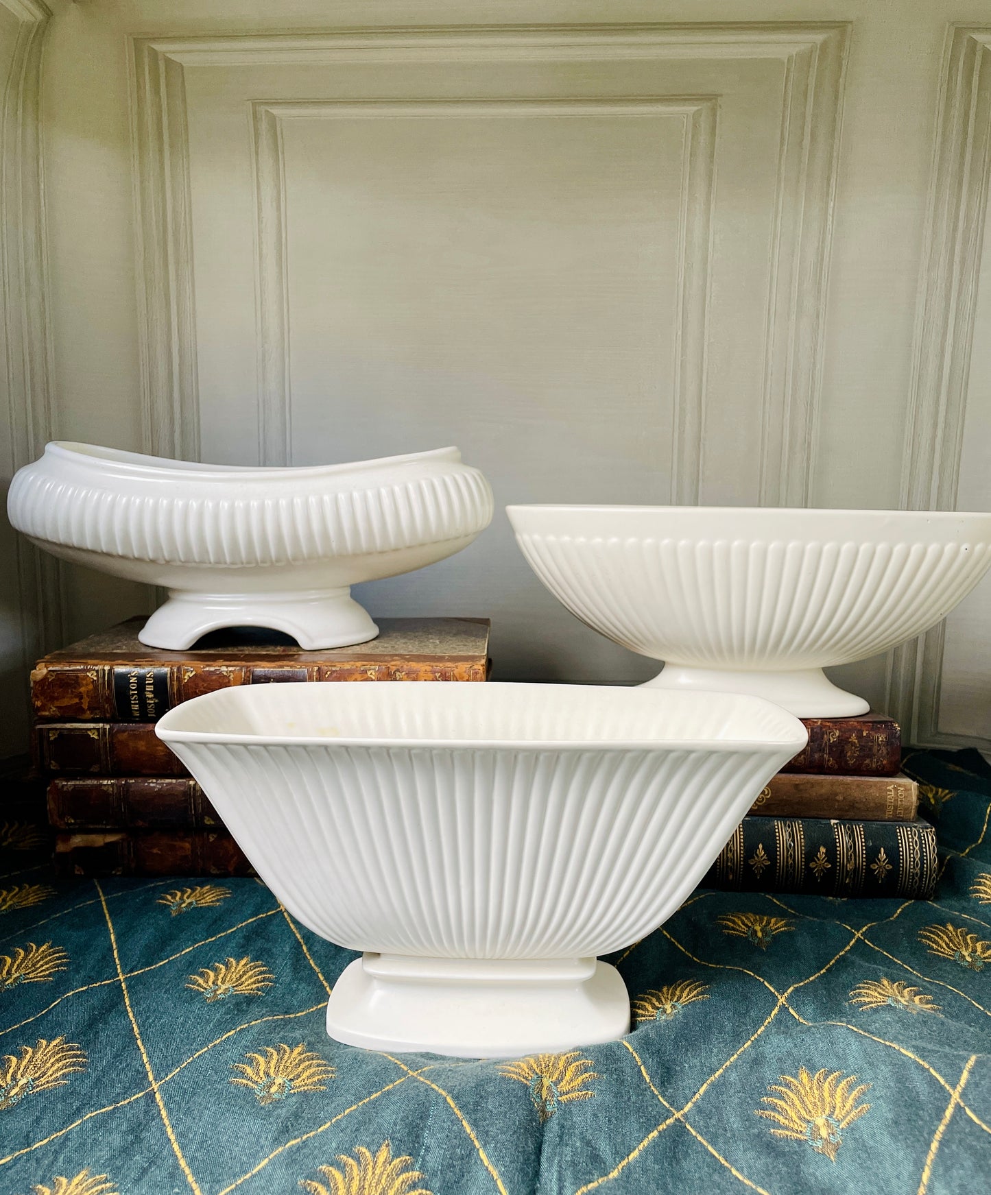 Dartmouth White Glaze Mantle Vase