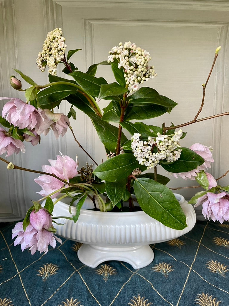 Dartmouth White Glaze Mantle Vase