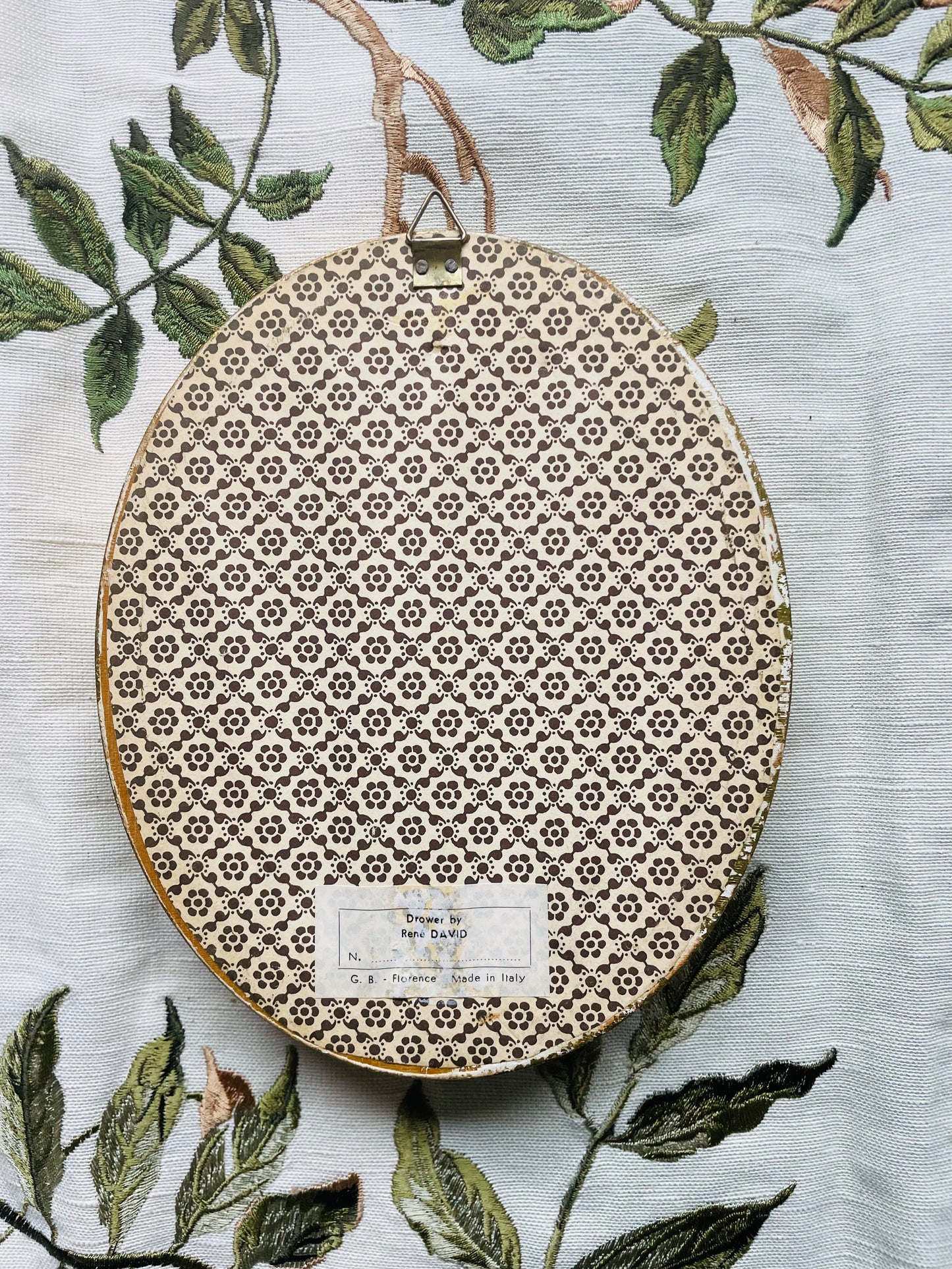 Framed Vintage Pencil  Print on Silk