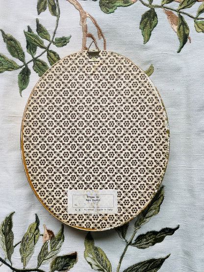 Framed Vintage Pencil  Print on Silk