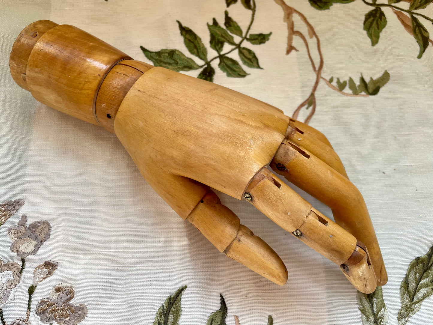 Vintage Articulated Wooden Glove Hand