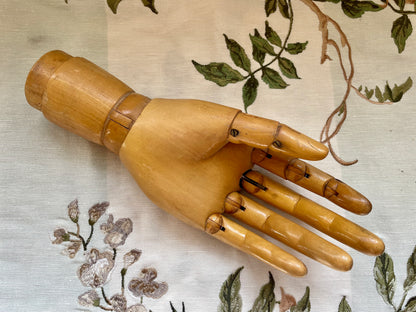 Vintage Articulated Wooden Glove Hand