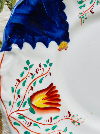 Gaudy Welsh Antique Tulip Cake Plate