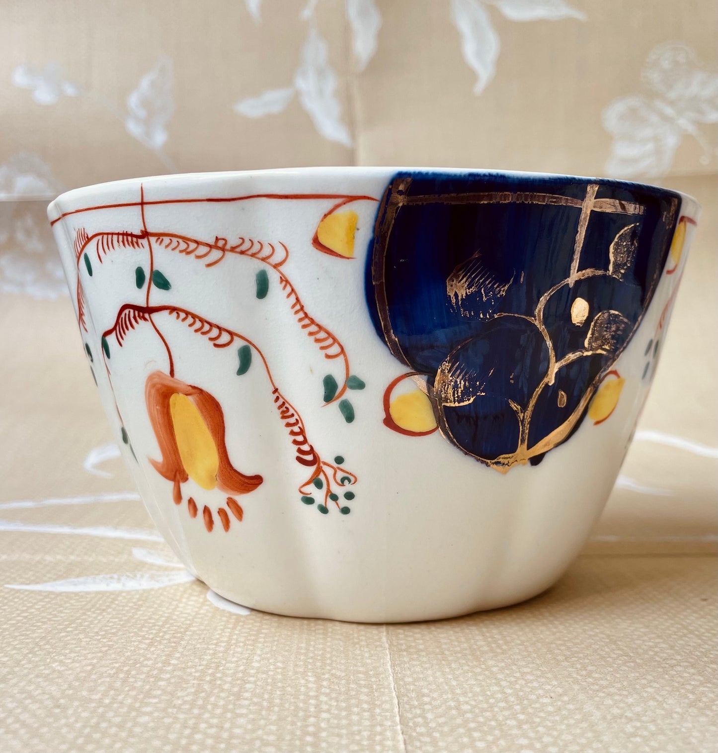 Gaudy Welsh Tulip Sugar Bowl