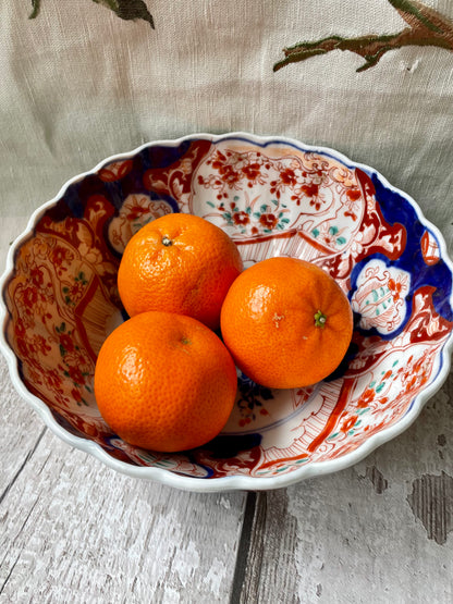 Vintage Japanese Hand Painted Fruit Bowl