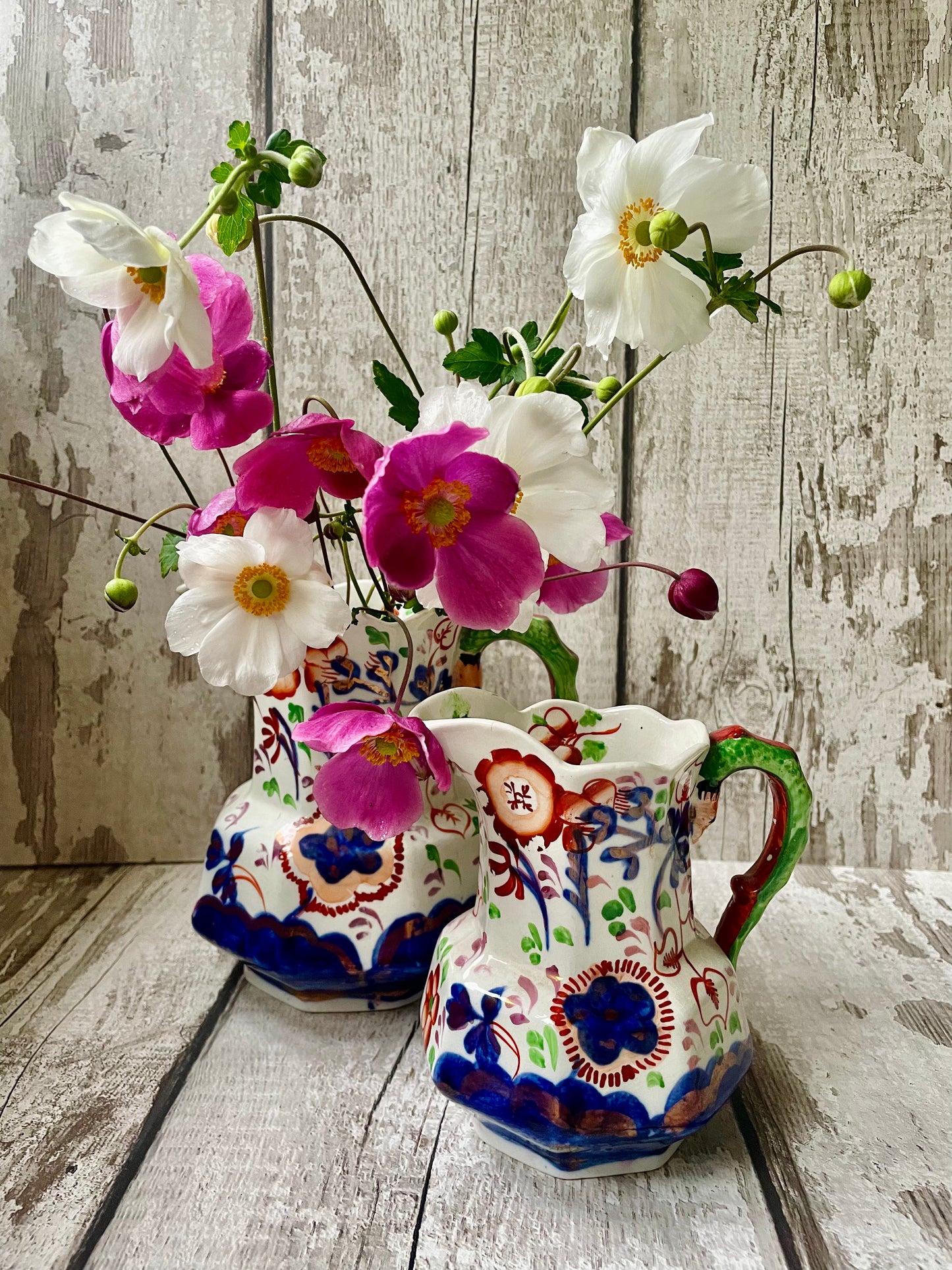 Allertons Gaudy Welsh Jug Larger
