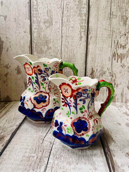 Allertons Gaudy Welsh Jug Larger