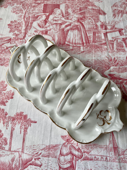 Antique Porcelain Toast Rack