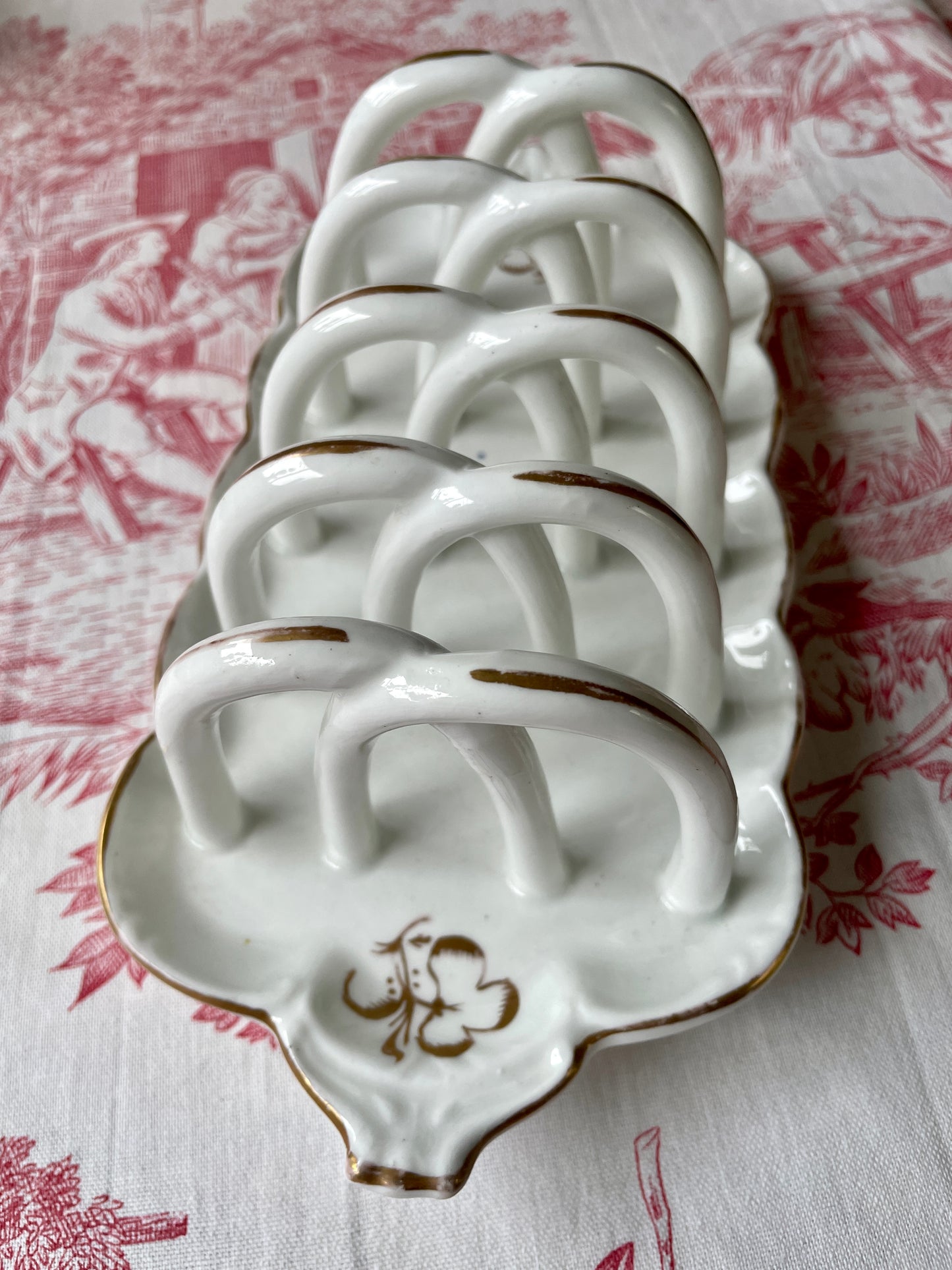 Antique Porcelain Toast Rack