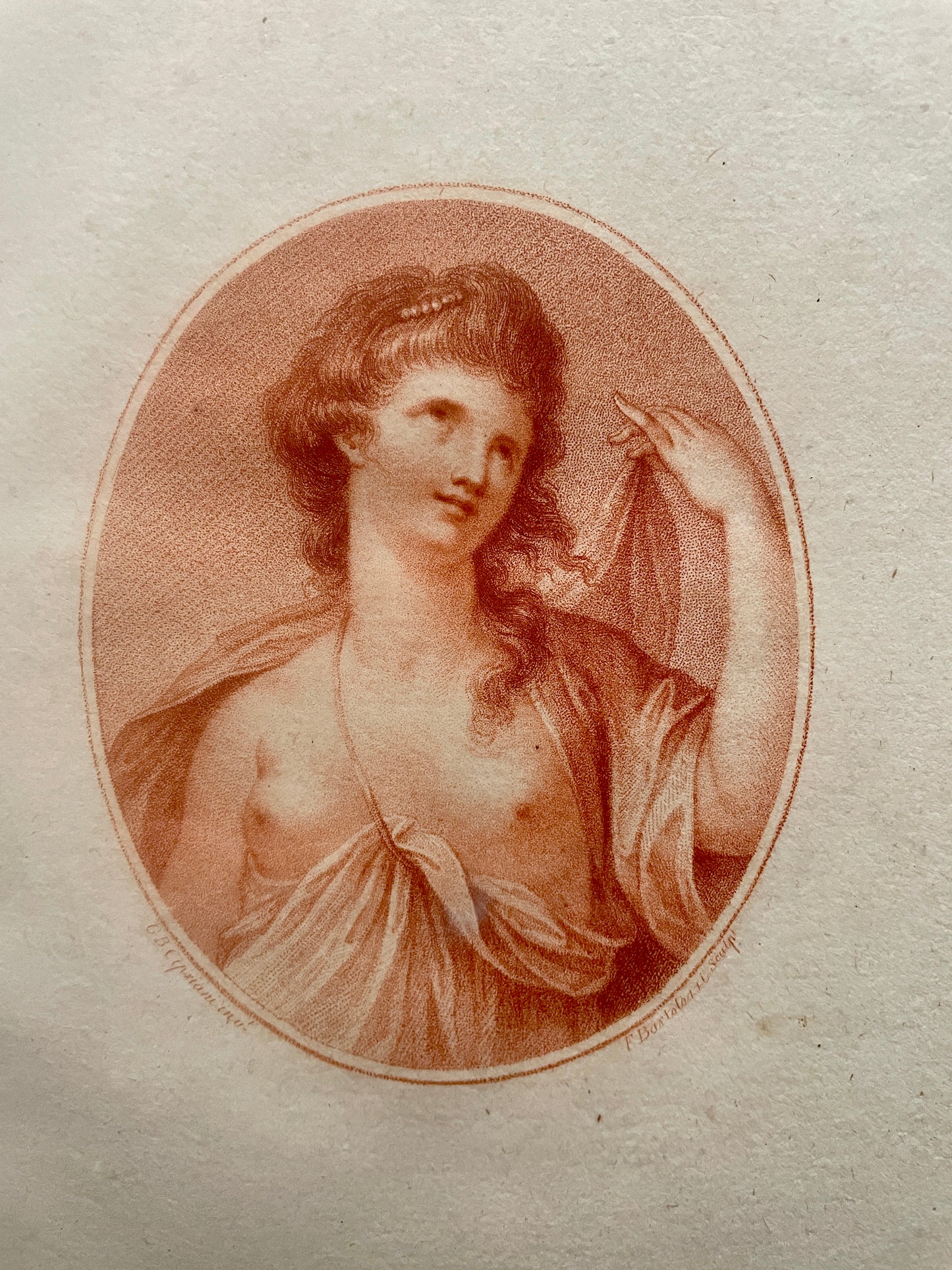 Bartolozzi Engraving 'Adoration'