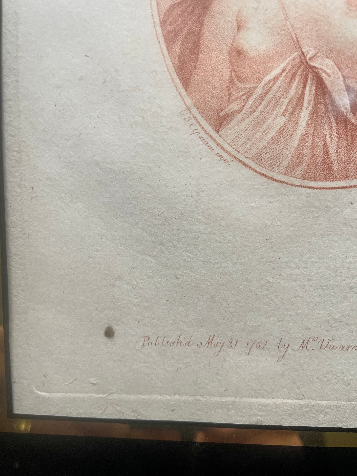 Bartolozzi Engraving 'Adoration'