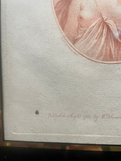 Bartolozzi Engraving 'Adoration'