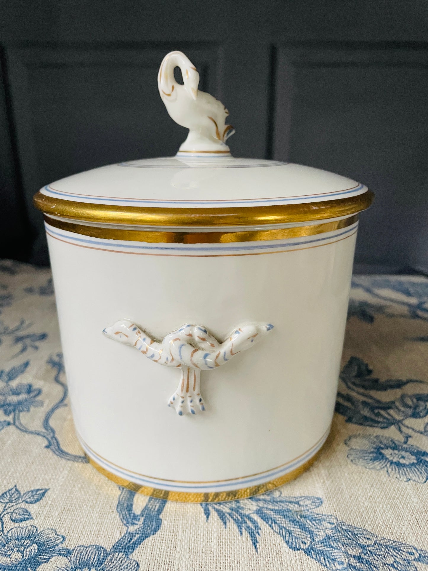 Swan Cachepot with Lid