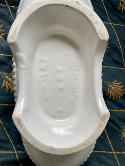 Dartmouth White Glaze Mantle Vase