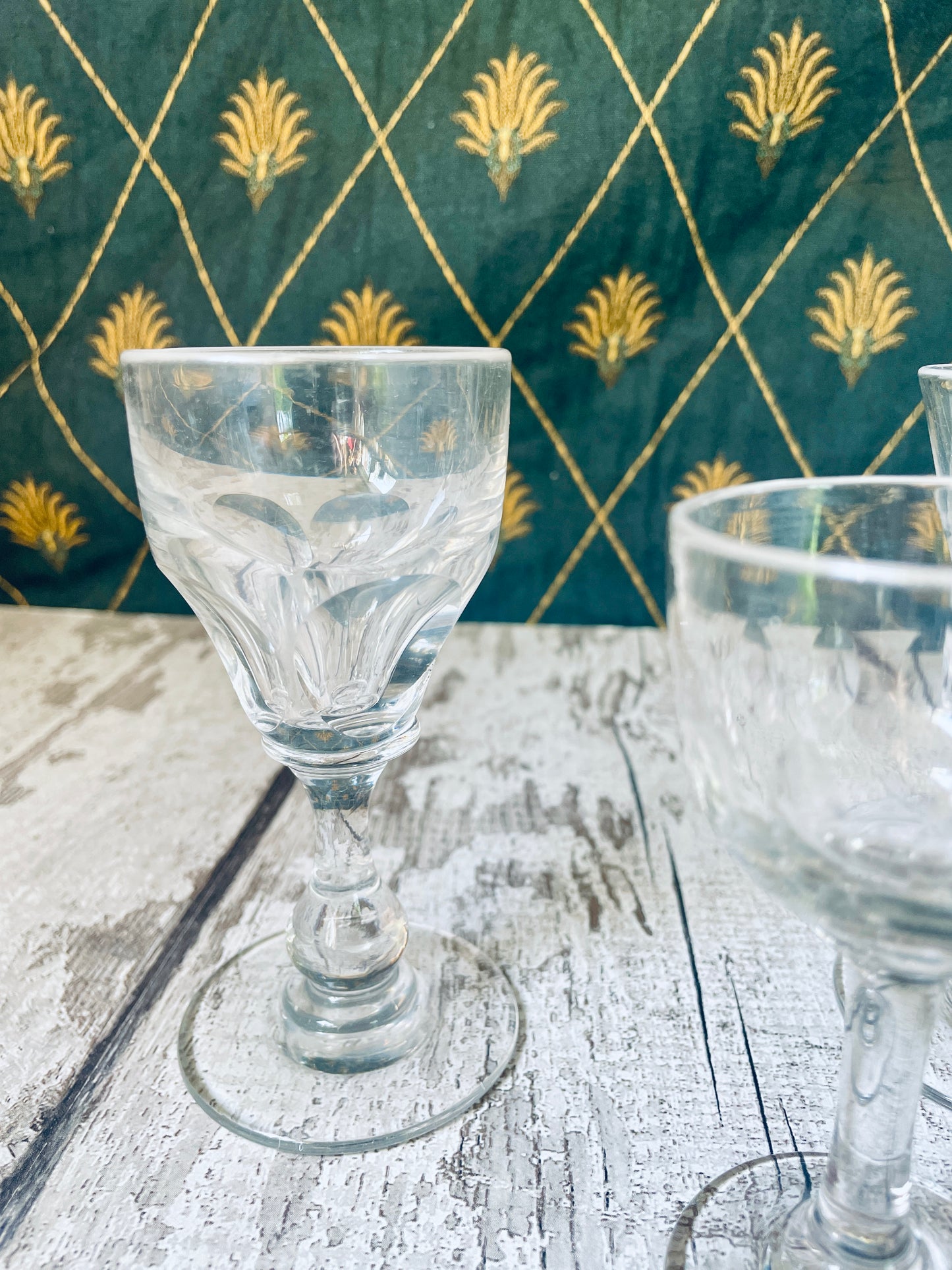 Antique Glasses Set of 3