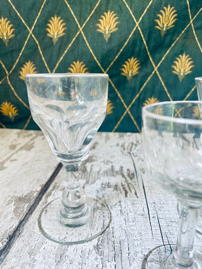 Antique Glasses Set of 3