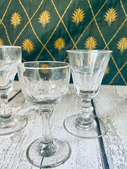 Antique Glasses Set of 3