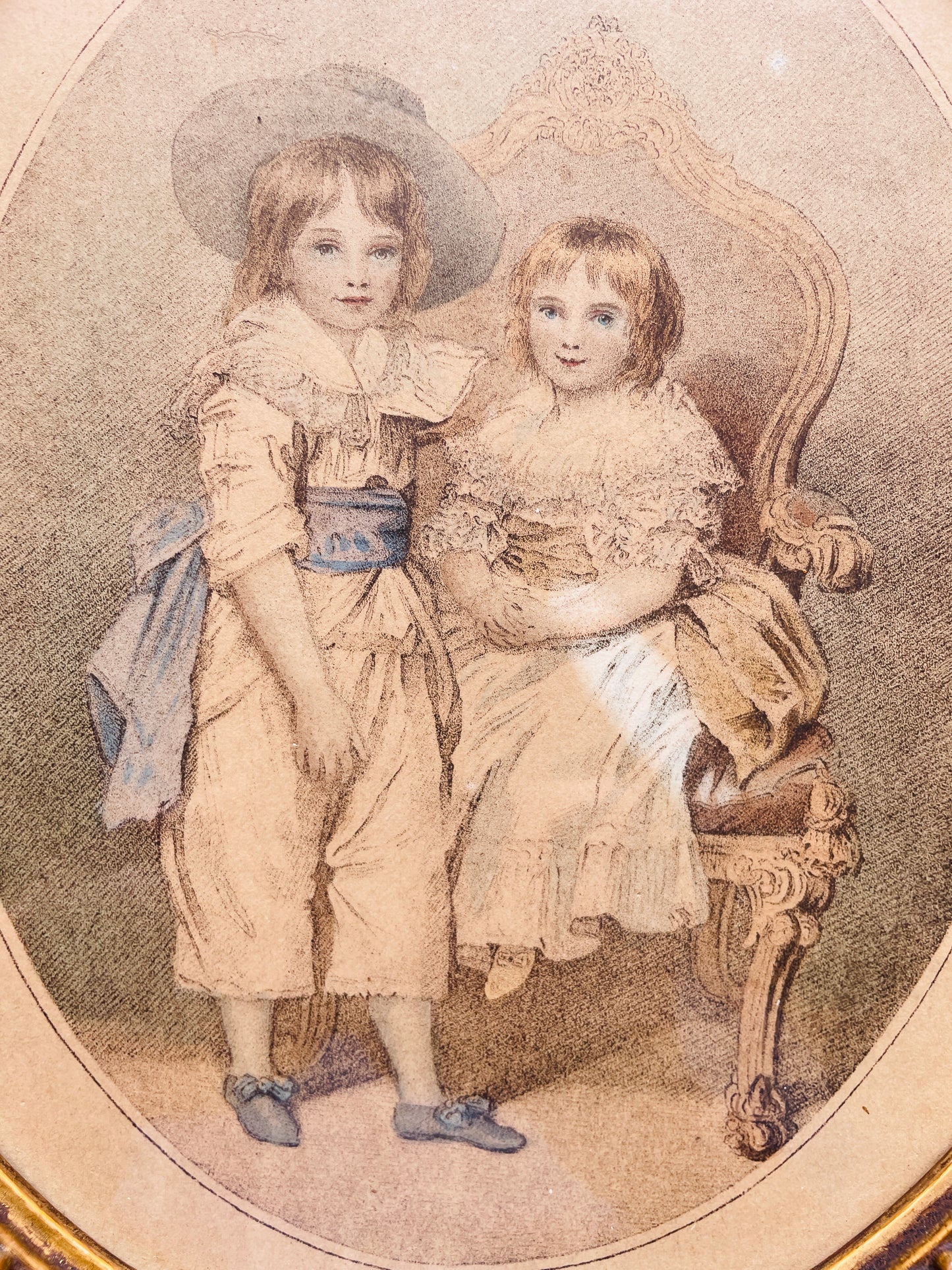 Charming 19th Century Stipple Engraving