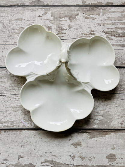 White Grafton Antique Serving Dish with Handle