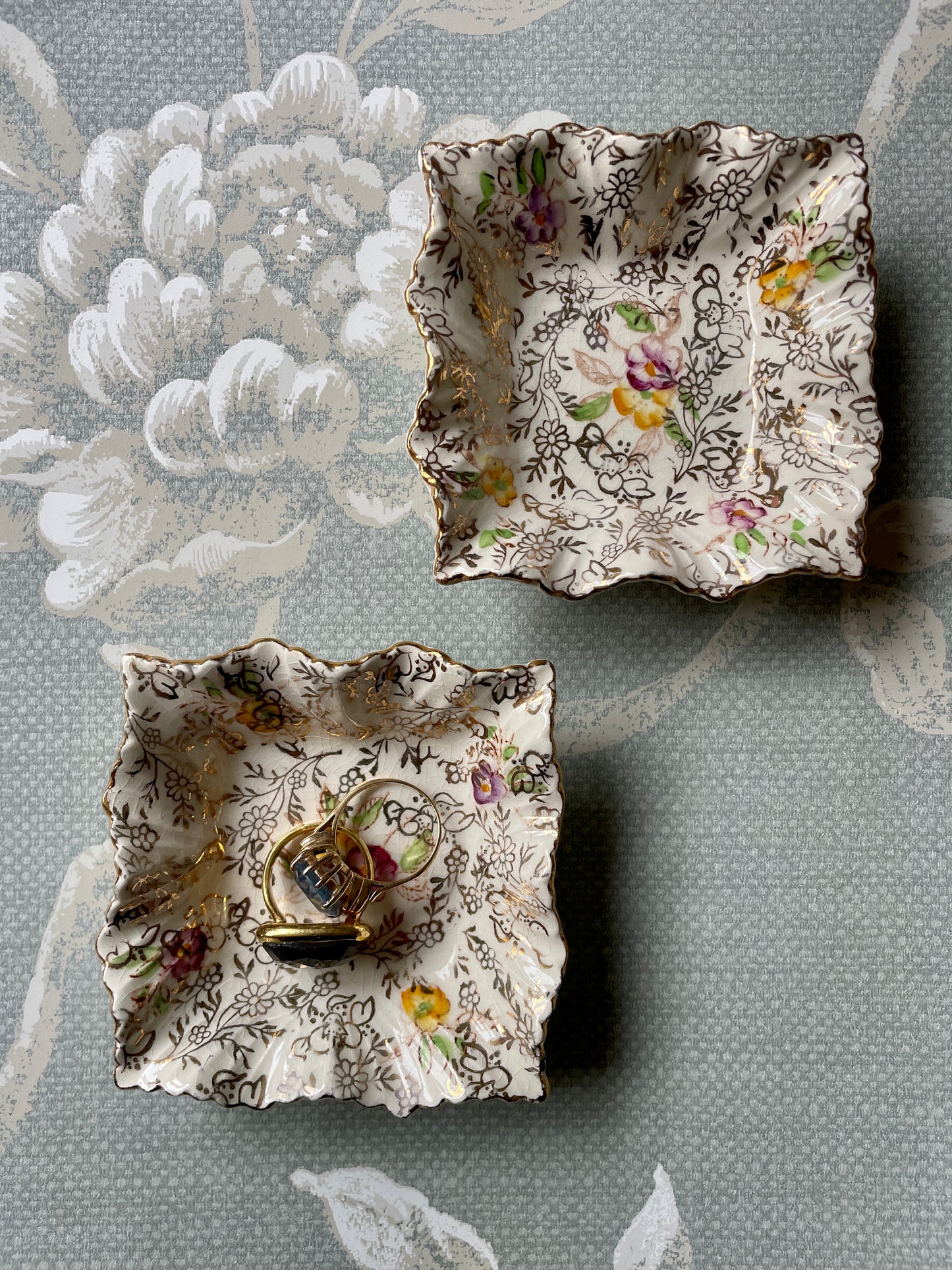 Pair of James Kent Small Trinket Dishes