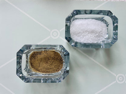 Vintage Chunky Glass Salt Cellars