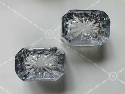 Vintage Chunky Glass Salt Cellars