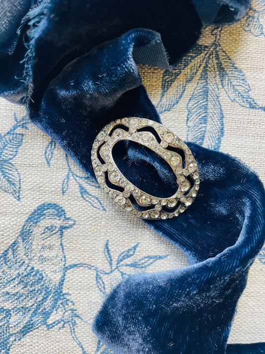 Art Nouveau Diamante Shoe Buckle