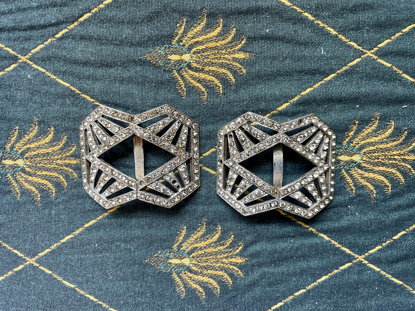 Art Deco Diamante Shoe Buckle