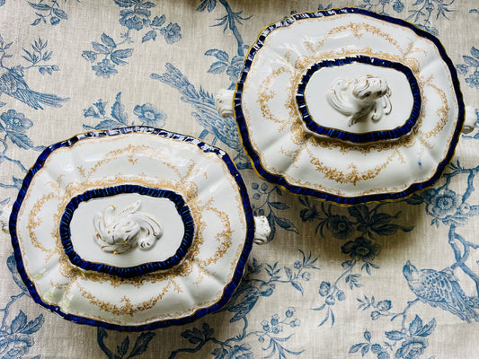 Pair of Booths Staffordshire Tureens