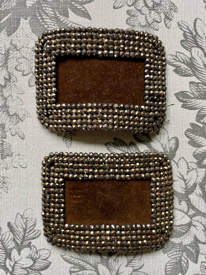 Polished Steel Pair of Regency Shoe Buckles