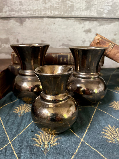 Prinknash Pottery Three Bud Vases