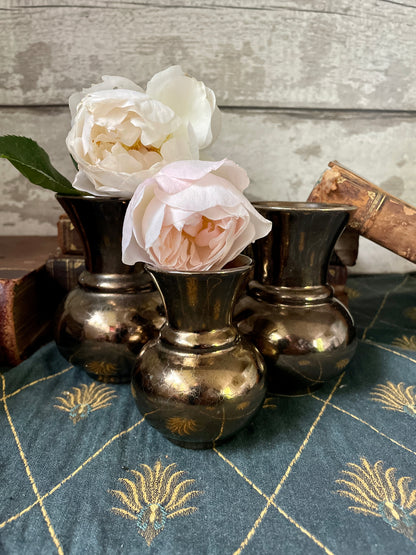 Prinknash Pottery Three Bud Vases