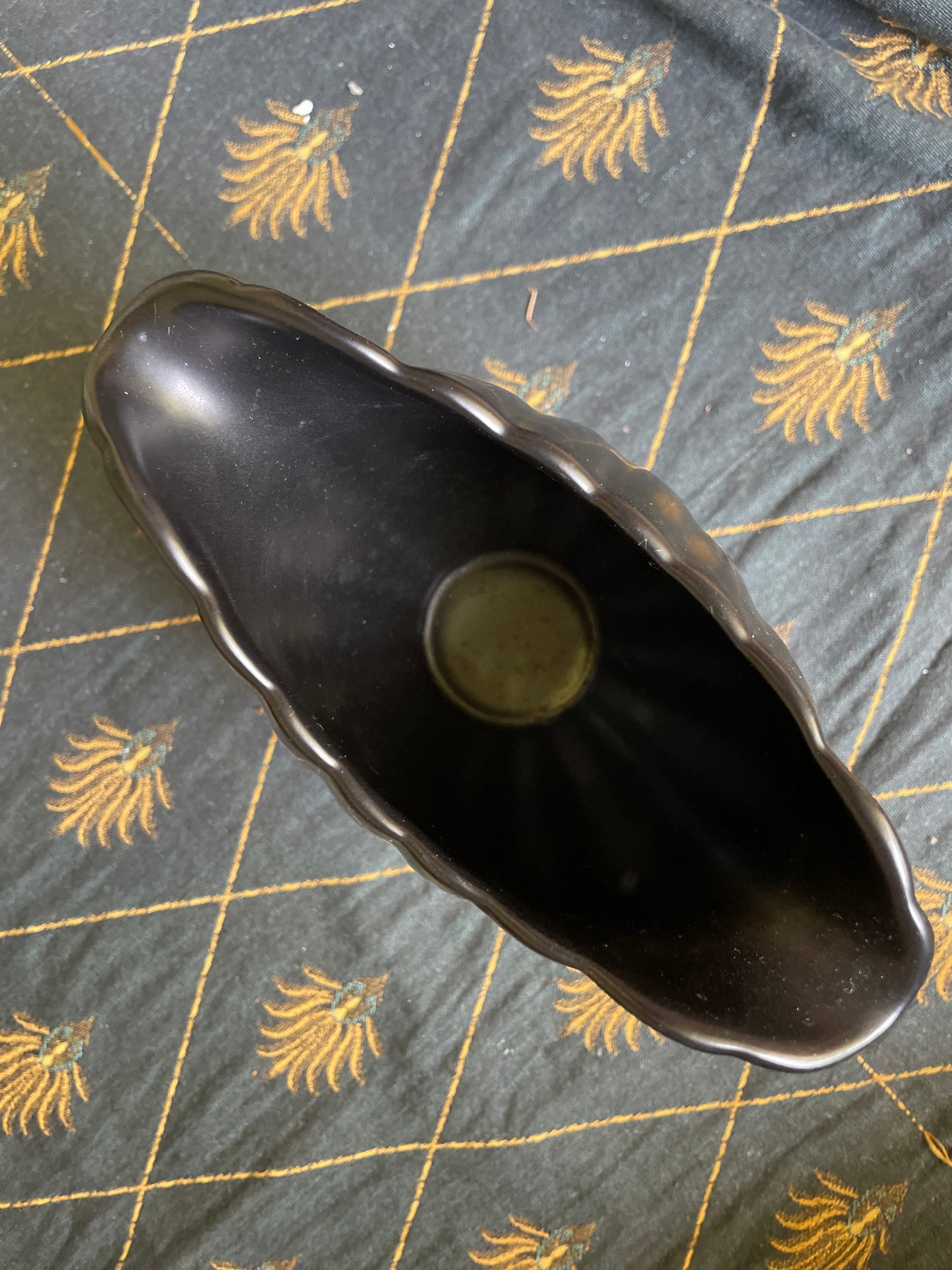 Vintage Wedgwood Black Ravenstone Mantle Vase