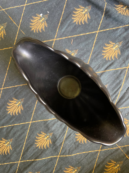 Vintage Wedgwood Black Ravenstone Mantle Vase