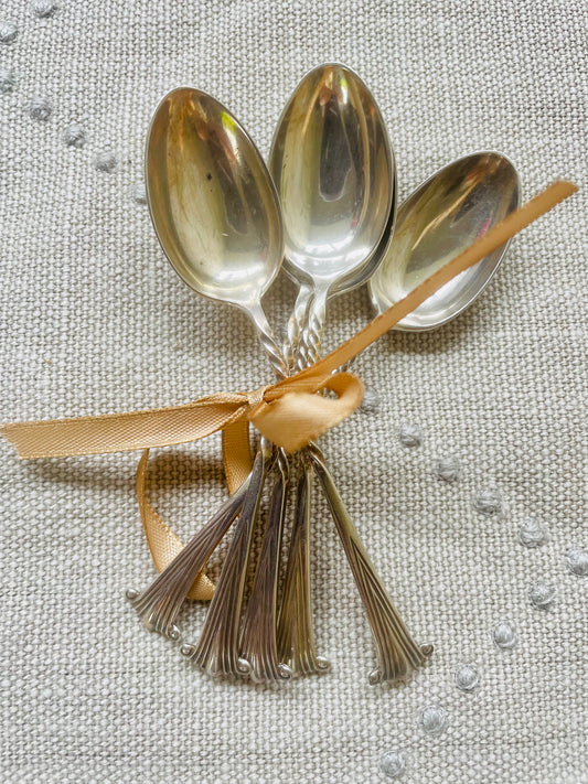 19thC Silver Teaspoons
